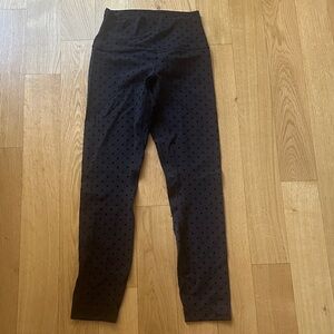 Lululemon Black Polka Flock Align Leggings